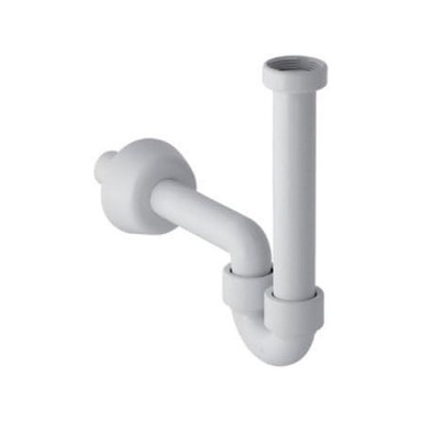 GEBERIT Odvod s vijčanim vezama za umivaonike i bude, horizontalno Odvod D=32mm, G=1 1/4" alpsko bijela